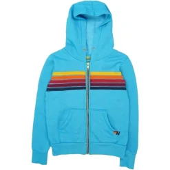 5 STRIPE NEON ZIP UP HOODIE