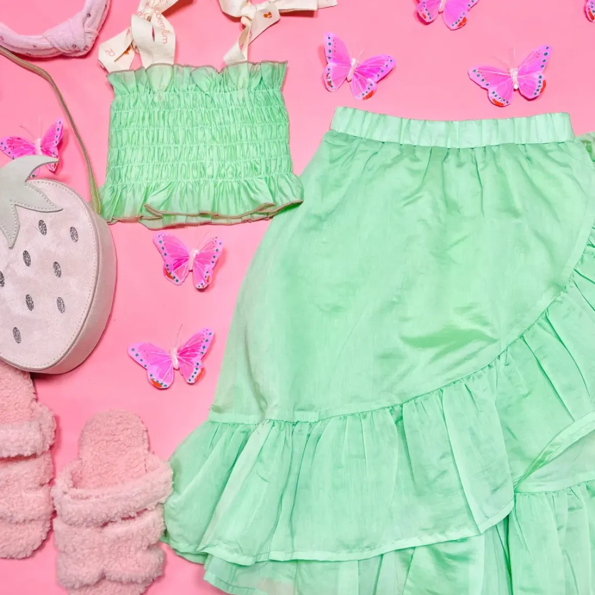ALIYAH SMOCKED TOP AND MAYIM MAXI SKIRT SET