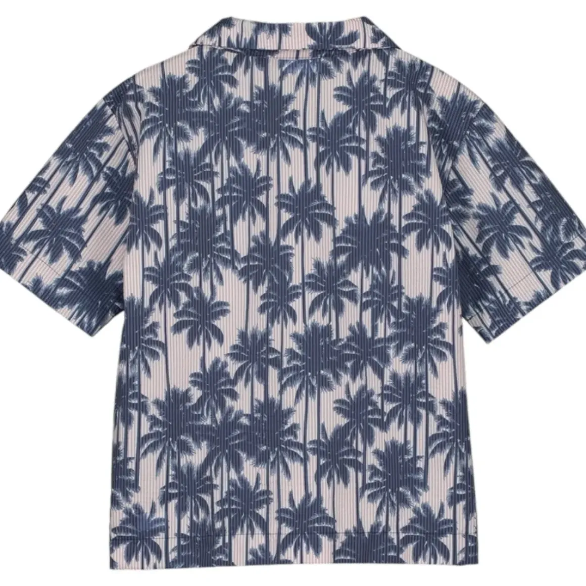 ALL OVER PALMS BUTTON DOWN TOP