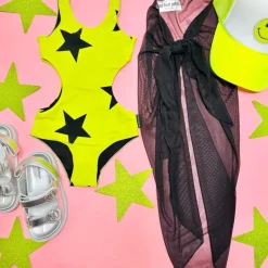 ALL STAR CUTOUT ONE PIECE SWIMSUIT