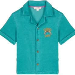ALOV TERRY BUTTON DOWN TOP