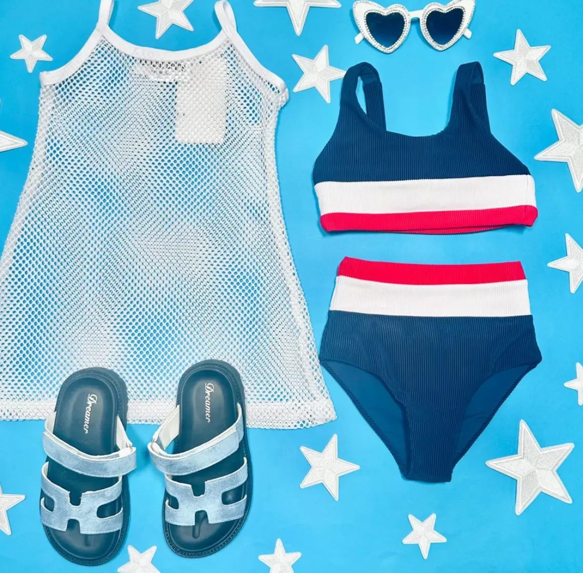 AMERICANA LITTLE MACKENZIE AND HEIDI TWO PIECE BIKINI