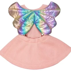 ANGEL GIRL RAINBOW WINGS DRESS W/ REMOVABLE STRAPS