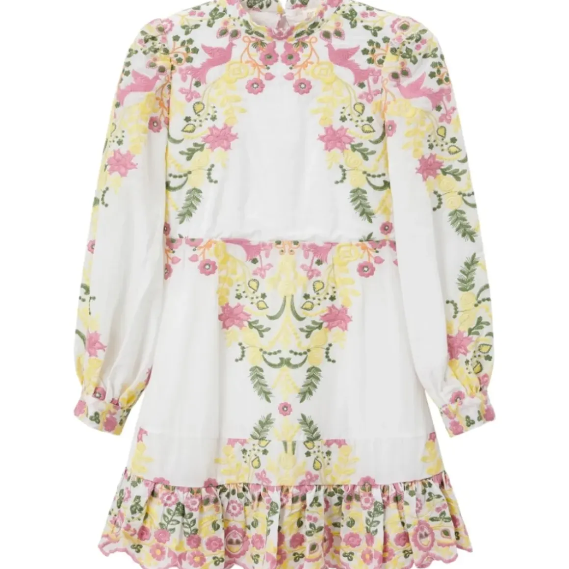 ARIELLE EMBROIDERED OPEN BACK DRESS