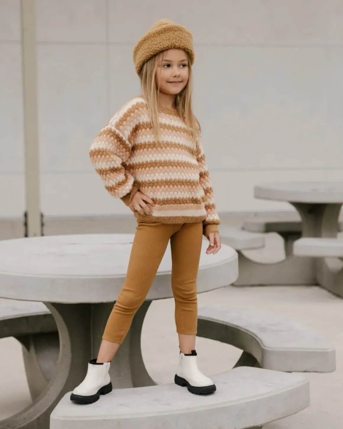ASPEN STRIPE KNITTED SWEATSHIRT