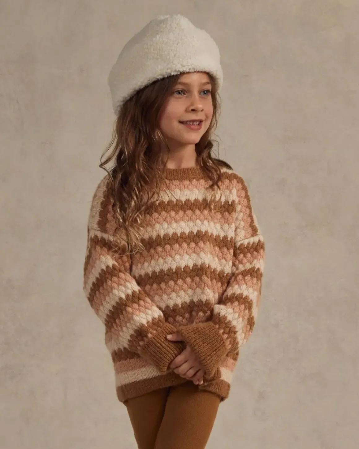 ASPEN STRIPE KNITTED SWEATSHIRT