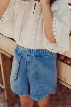 ASYA SCALLOPED SHORTS