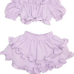 AURORA OFF THE SHOULDER TOP AND RUFFLE SKIRT SET