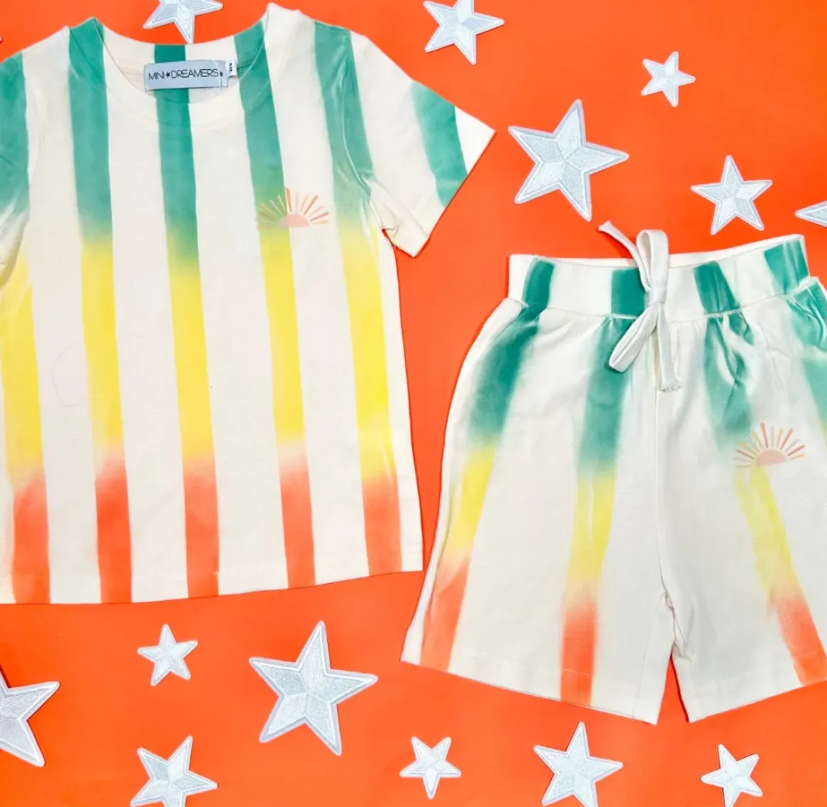 AUSTIN TIE DYE TSHIRT AND SHORTS SET