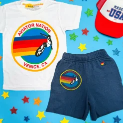 AVIATOR NATION SWEATSHORTS