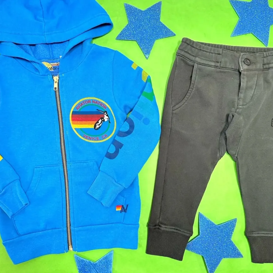 AVIATOR NATION ZIP UP HOODIE