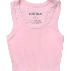 BABY PINK LIVI RIBBED TANK TOP
