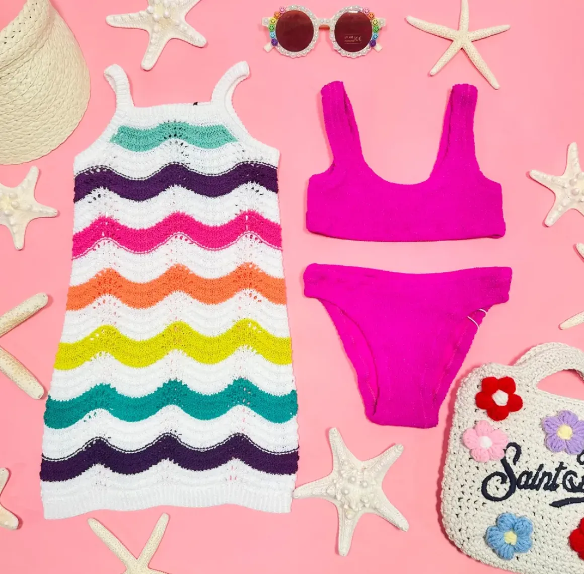 BAKER CRINKLE LUREX SPORTY TWO PIECE BIKINI