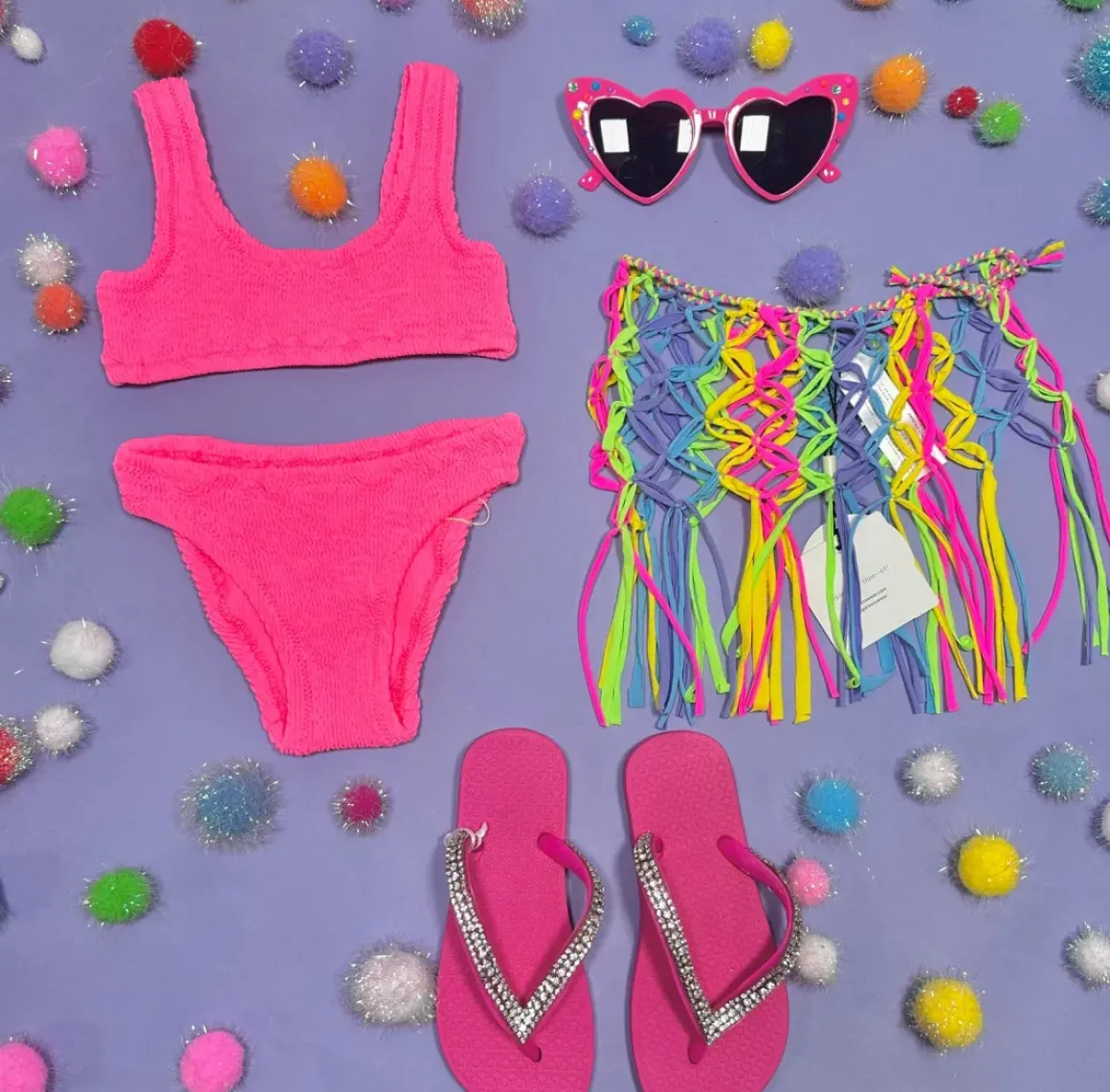 BAKER NEON SPORTY TWO PIECE BIKINI