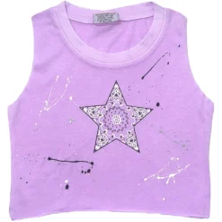BANDANA STAR PAINT SPLATTER TANK TOP