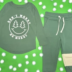 BE MERRY LONG SLEEVE TSHIRT