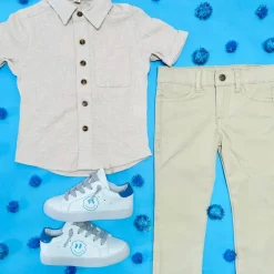 BEACH BUTTON DOWN TOP