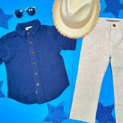 BEACH BUTTON DOWN TOP