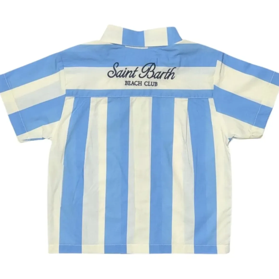 BEACH STRIPE BUTTON DOWN TOP