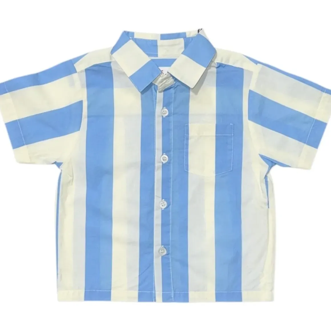 BEACH STRIPE BUTTON DOWN TOP