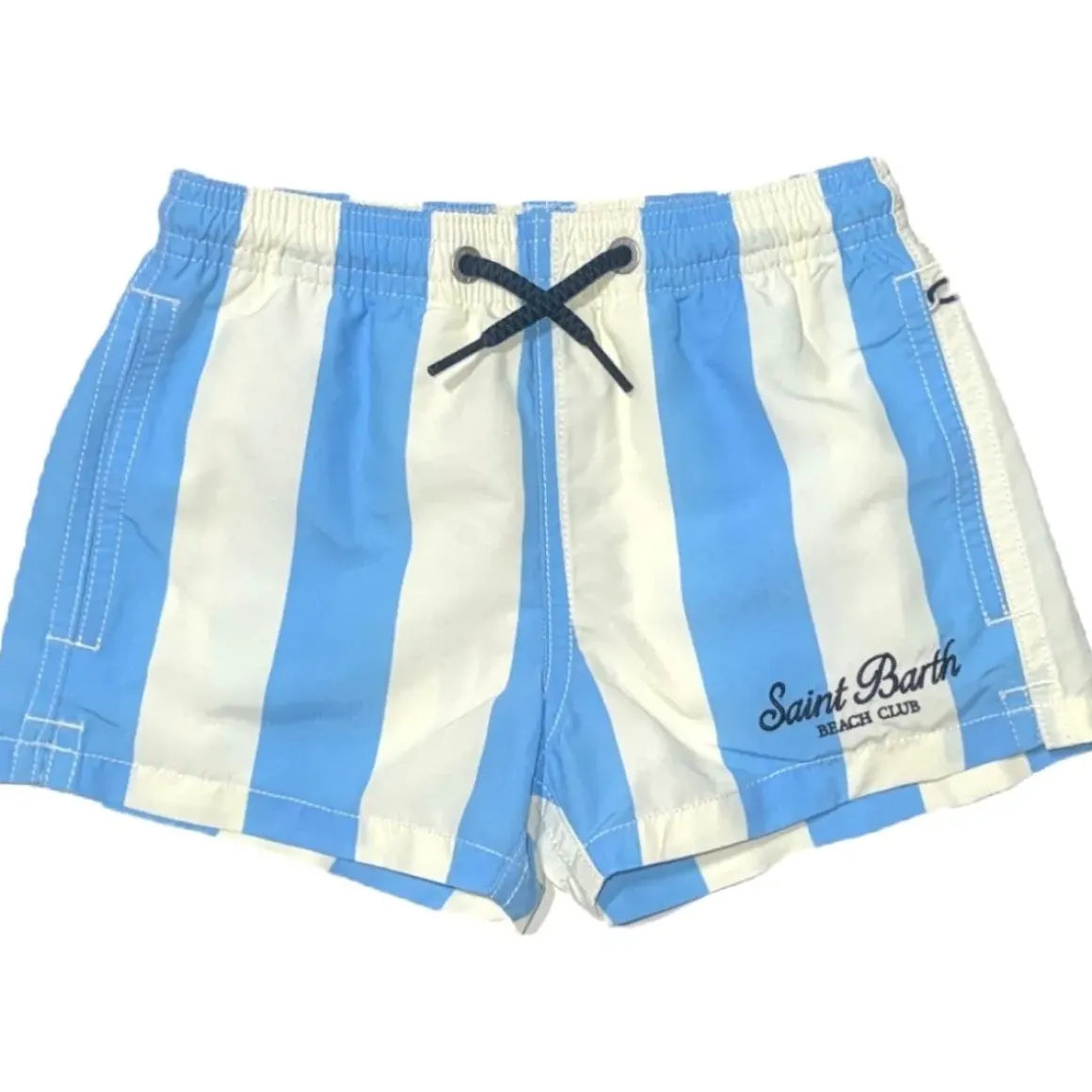 BEACH STRIPE SWIM TRUNKS