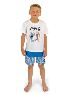 BEACH TILE SWIM TRUNKS
