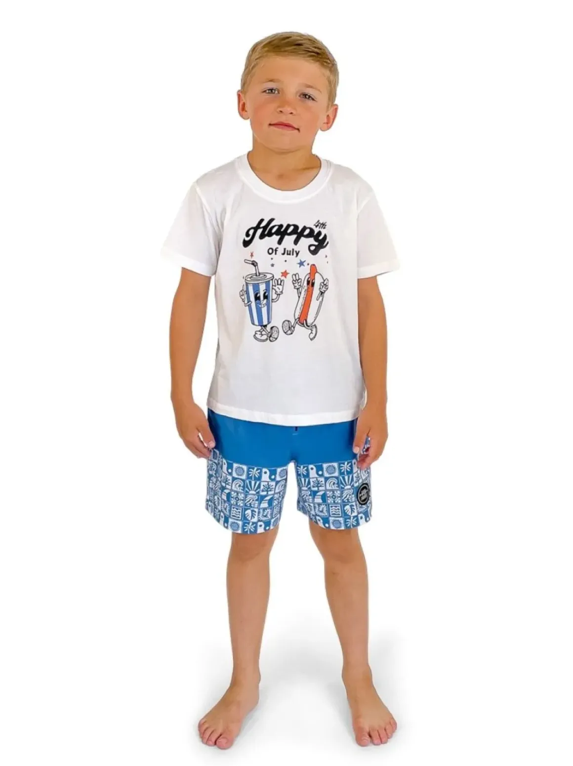 BEACH TILE SWIM TRUNKS