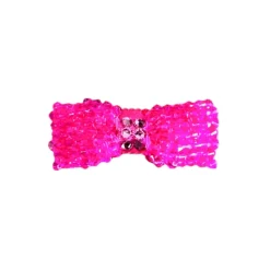 BEADED CRYSTAL BOW CLIP