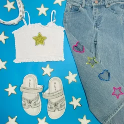 BEADED STAR SMOCKED TANK TOP
