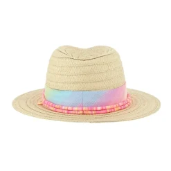 BEADED STRAW HAT