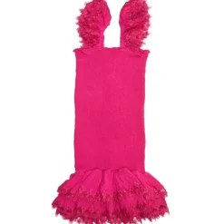 BELLE SMOCKED LACE TRIM DRESS