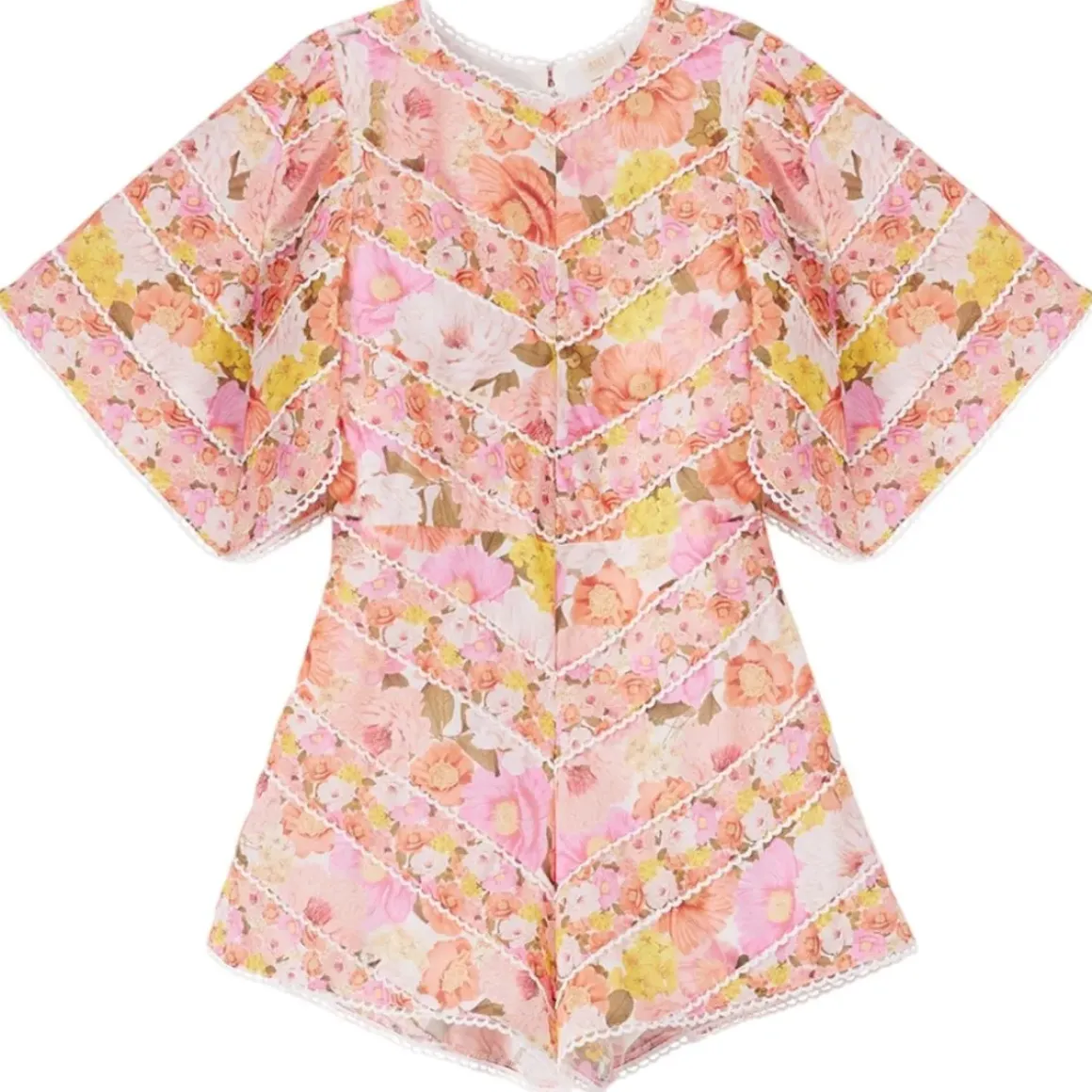 BLOSSOM FLORAL OPEN BACK ROMPER
