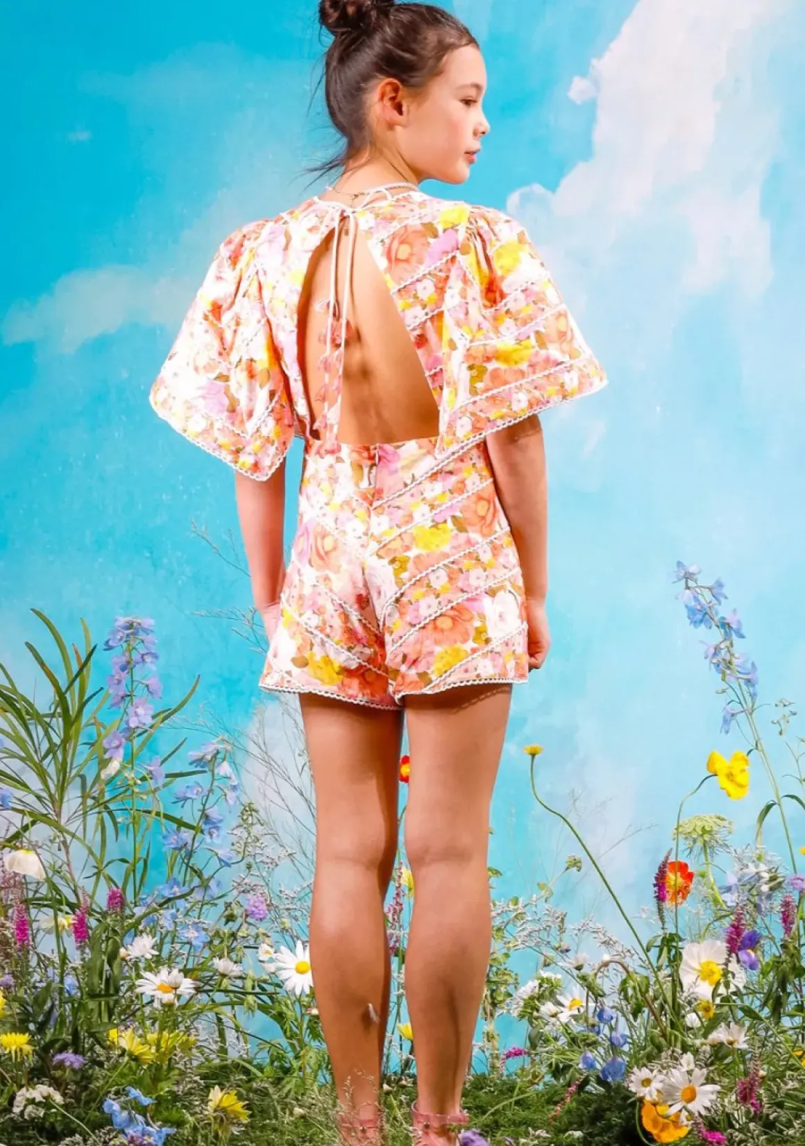 BLOSSOM FLORAL OPEN BACK ROMPER