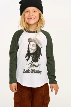 BOB MARLEY RAGLAN LONG SLEEVE TSHIRT