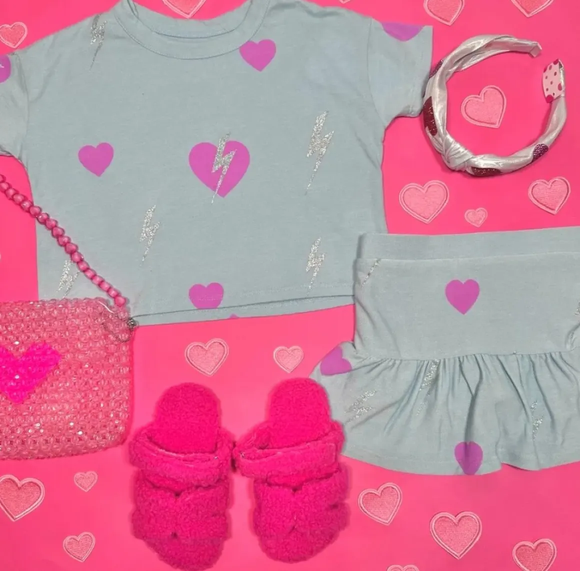 BOLT HEARTS SKORT