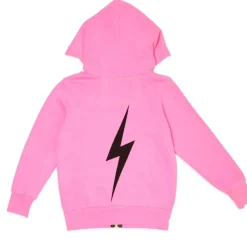 BOLT NEON ZIP UP HOODIE