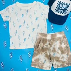 BOLTS TIE DYE SHORTS