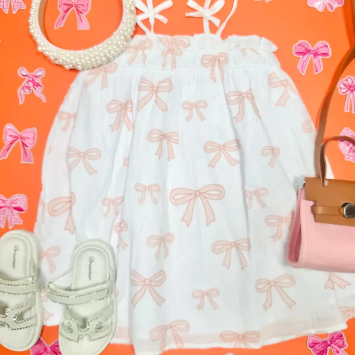 BOWS FLOWY DRESS