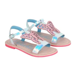 BUTTERFLY IRIDESCENT SANDALS
