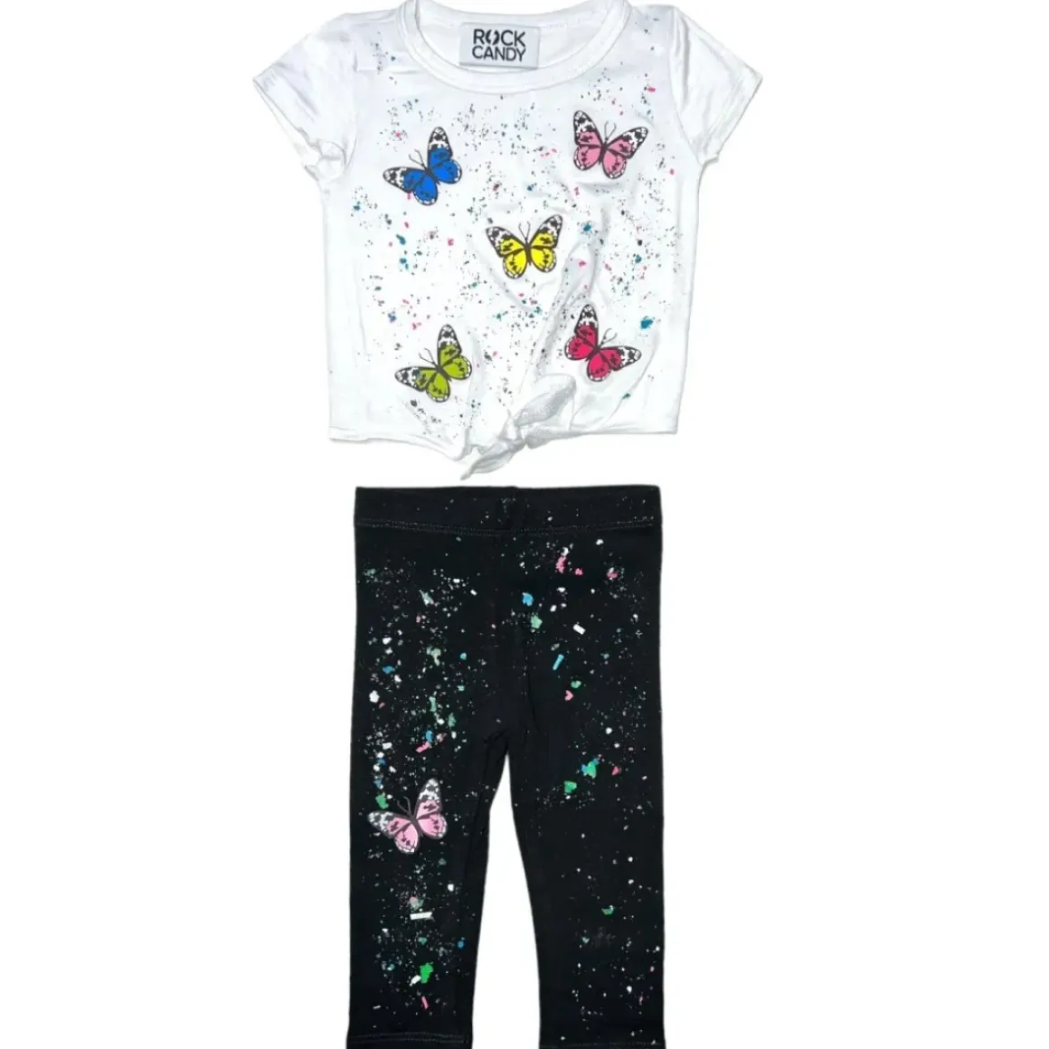 BUTTERFLY SPLATTER TSHIRT AND LEGGINGS SET