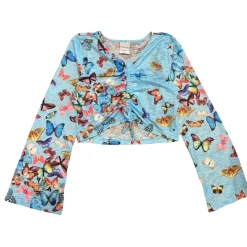 BUTTERFLY TIE CROP TOP