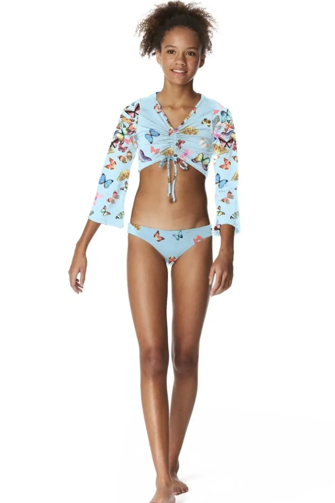 BUTTERFLY TIE CROP TOP