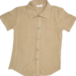 BUTTON DOWN LINEN TOP