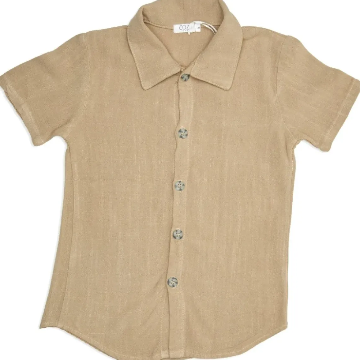 BUTTON DOWN LINEN TOP
