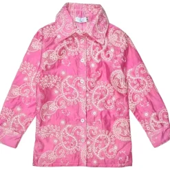 CALLIE PAISLEY OVERSIZED BUTTON DOWN TOP/COVERUP