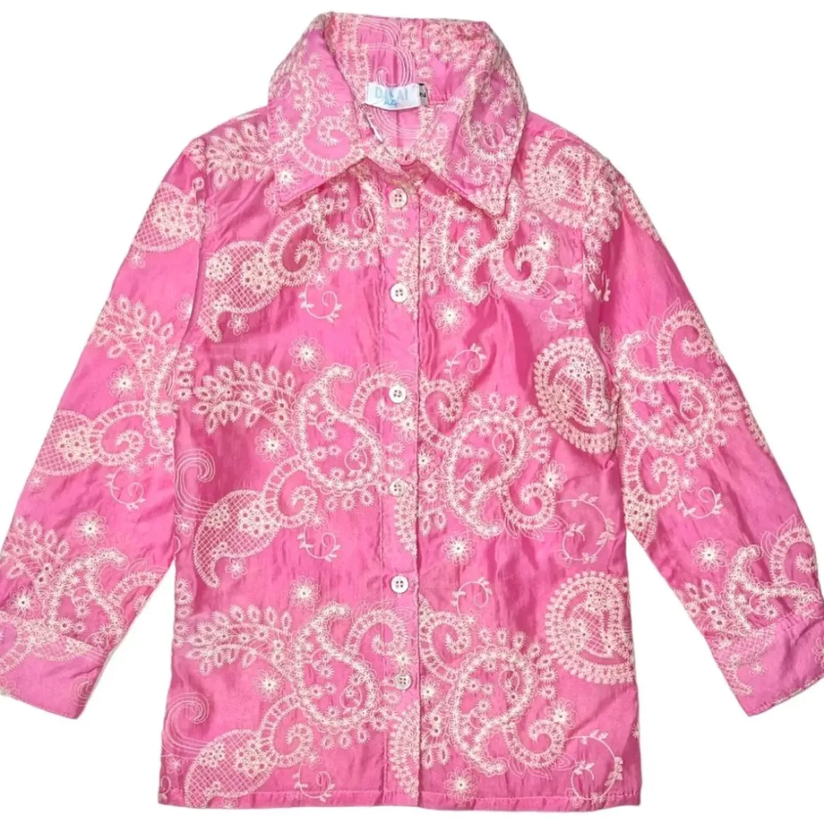 CALLIE PAISLEY OVERSIZED BUTTON DOWN TOP/COVERUP