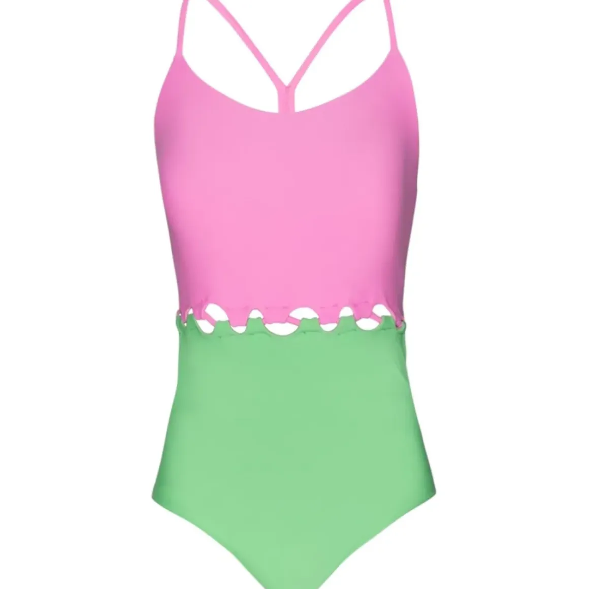 CAMMY LOOP COLORBLOCK ONE PIECE SWIMSUIT