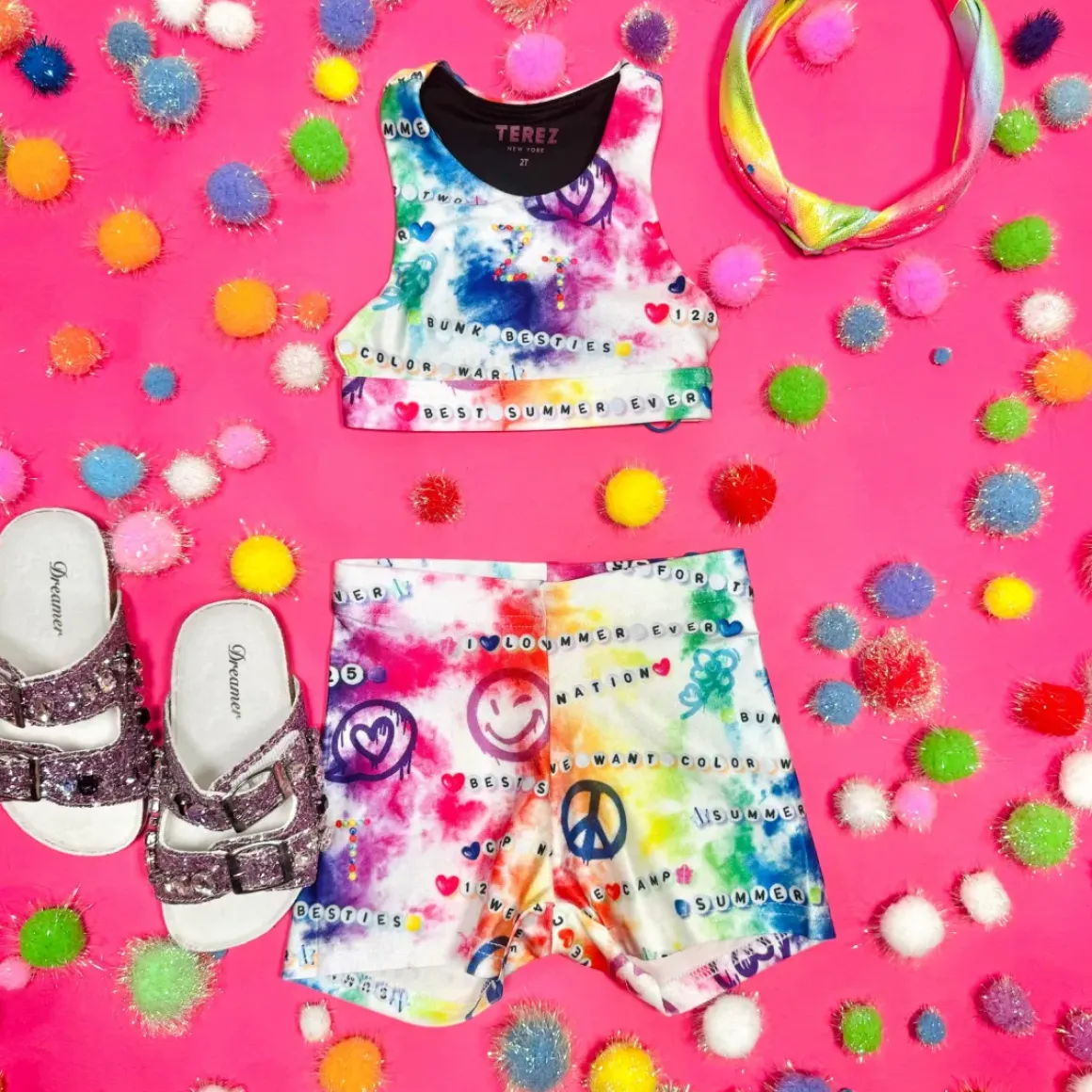 CAMP BEADS BIKER SHORTS