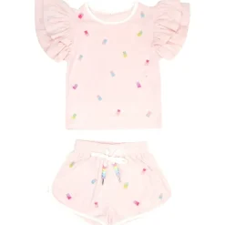 CANDY BEAR TOP AND SHORTS SET