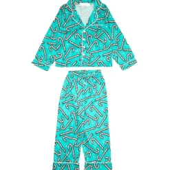 CANDY CANE TWO PIECE PAJAMAS